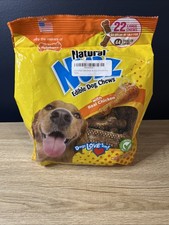 Nylabone Natural Nubz Edible Dog Chews Chicken 22 Count Total 2.6 lb EXP 08/2028