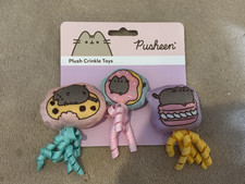 New, PUSHEEN PLUSH CRINKLE CAT TOYS BY CULTUREFLY
