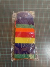 Multi-Color Striped Knee High Socks Fashion One Size NEW