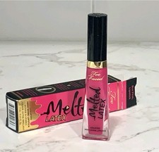 High Shine Lipstick LipGloss TOO FACED BUT FIRST Melted Latex Liquified Unboxed