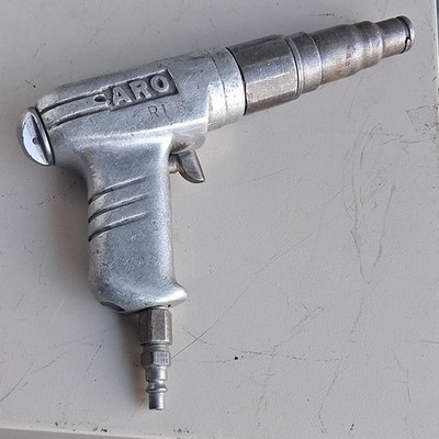 ARO Pneumatic Drill Model 7265B MPN 7265B Powerful Industrial Tool Silver