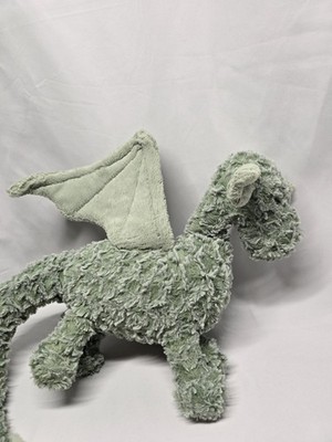 Jellycat DRAKE the Dragon Floppy Lovey Plush Sage Green 24” Long