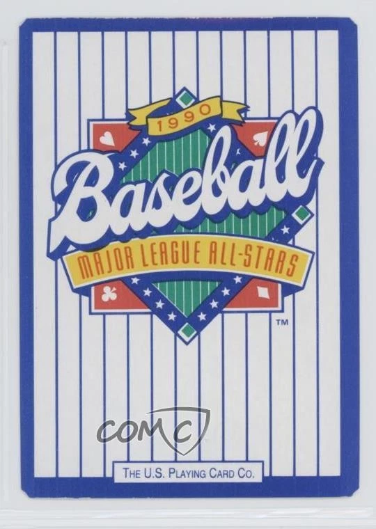 1990 US Playing Cards Major League All-Stars Silver Edge Mike Scioscia #2H - Image 2 of 2