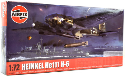 Airfix Heinkel He111 H-6 1:72 Scale Plastic Model Airplane Kit A07007C