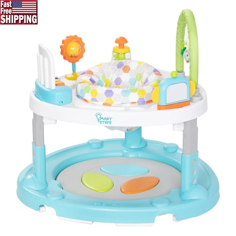 4-in-1 Activity Center Walker Bouncer Tummy Time Musical Floor Plate Fun Sounds
Opens in a new windo