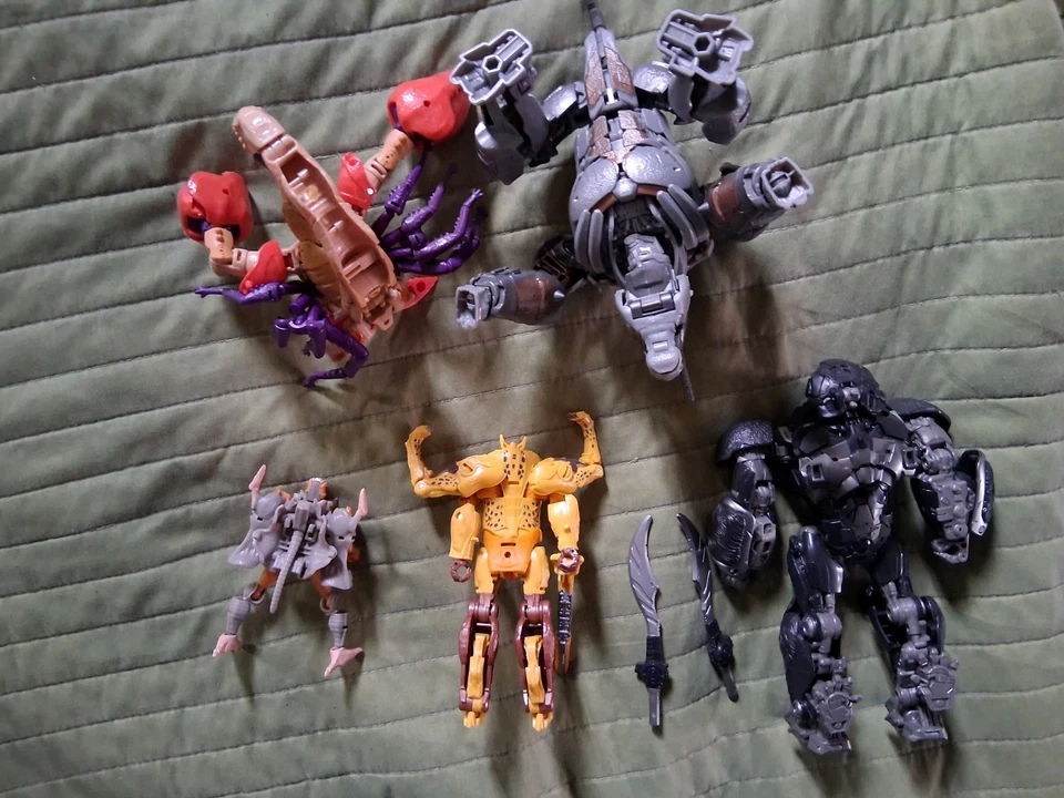Studio Series Beast Wars Deluxe Optimus Primal Rhinox Ratrap Cheetor Lote Máximo Foto 2 de 4