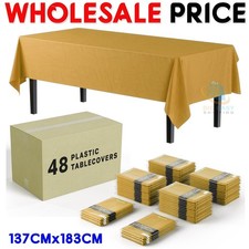 Plastic Table Cloth Disposable Wipe Clean Party Tablecloth Covers Rectangle UK