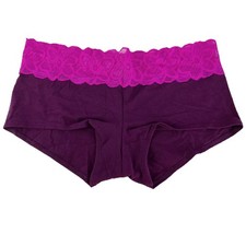 Vintage Victoria's Secret Pink Low Rise Boy Shorts Panty Panties Large