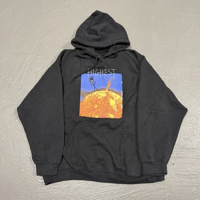 Travis Scott  Highest In The Room  Sun Graphic Black Hoodie SIZE EXTRA LARGE