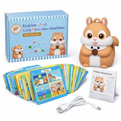Interactive Talking Pen with 55 Double-Sided Flash Cards, Learning Toy for Kids