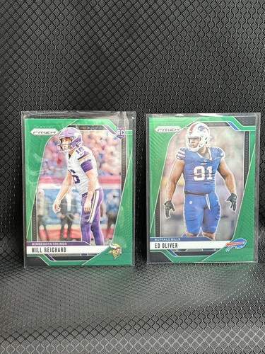 (25) 2024 Panini Prizm Green Orange Disco Rookie RC Football Card Lot Pulsar - Picture 10 of 14