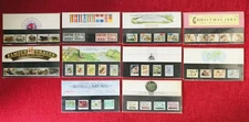 Royal Mail, Vintage 1980's Mint Stamps in Presentation Packs Bundle x 10