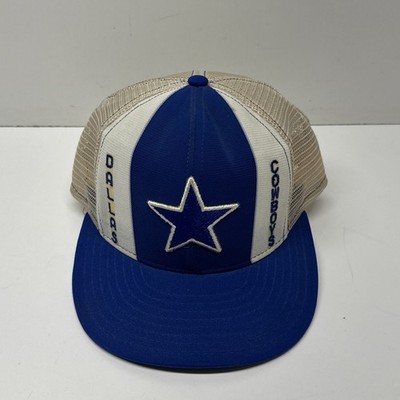 Vintage Dallas Cowboys Trucker Hat Snapback AJD Lucky Stripes USA Made