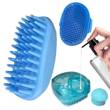3PCS Dog Bath Brush, Dog Shampoo Brush, Dog Scrubber for Bath,Dog Bath Produc...