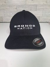 Bronco Nation Ford Flexfit Fitted Hat Cap Black OSFM Off-Road 4-Wheelin NWOT