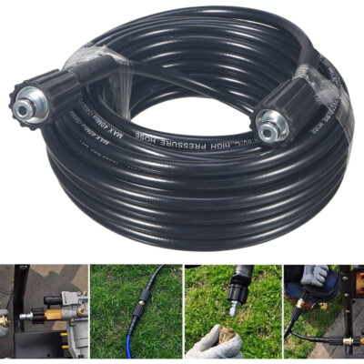#ad #ad 5800PSI High Pressure Washer Hose M22 14mm Power Washer Extension Hose 50FT $29.54