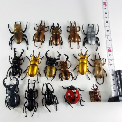 Stag beetle Insect Figure Set of 16 lot Sega Toys Mushiking etc