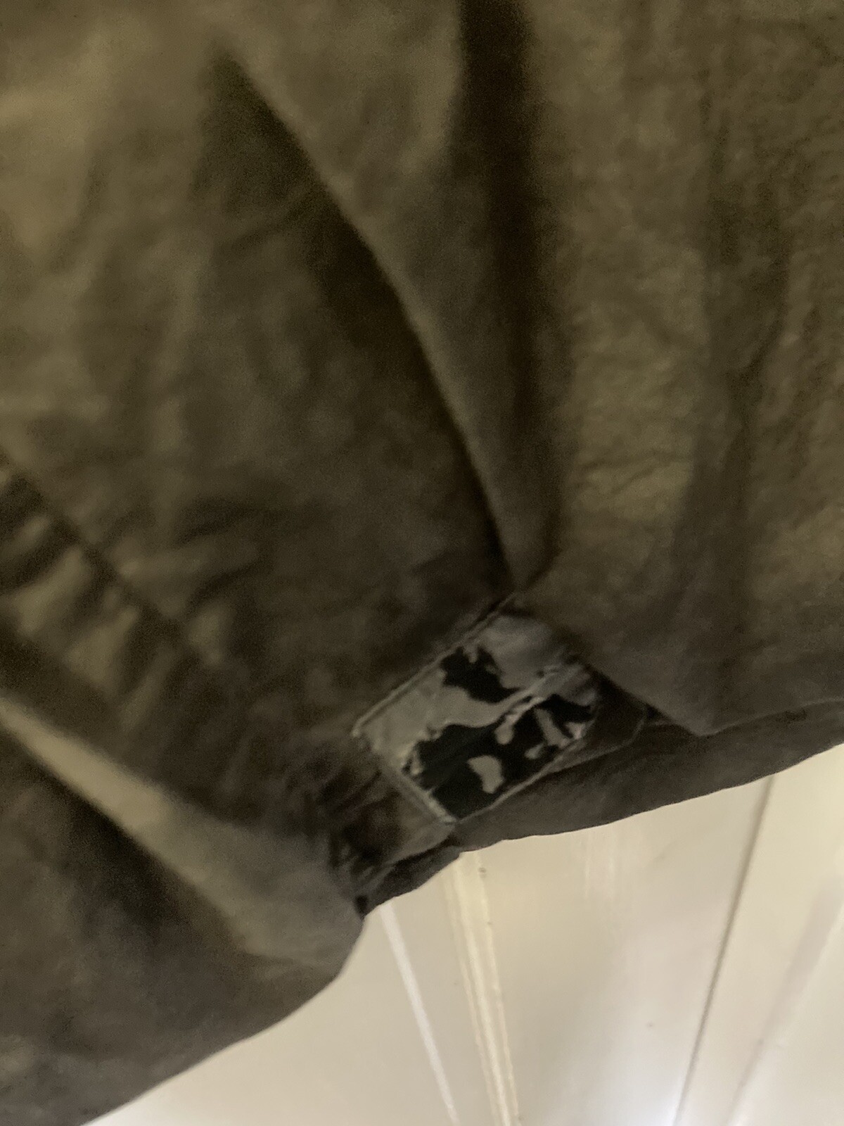 Rick Owens DRKSHDW Soft Cotton Jacket with Lamb Leather Sleeves Small DD Dark Du image 3