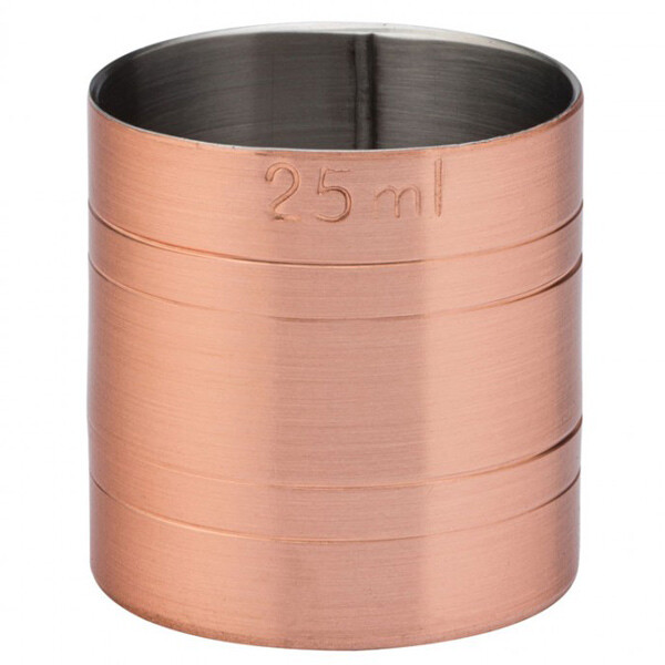 Copper Thimble Bar Measure CE 25ml - Spirit Measure Thimble Measure