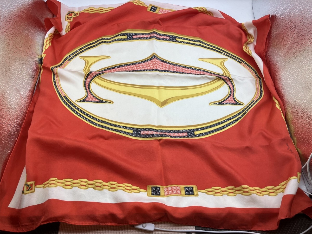 Cartier Scarf Red 84x84cm(33.07x33.07 inch) Free Shipping | eBay