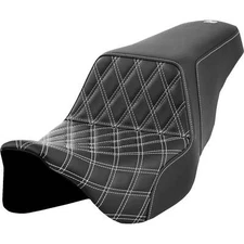 SADDLEMEN 0801-1575 A808-07B-172WHI Lattice Stitch Step-Up Seat - Front