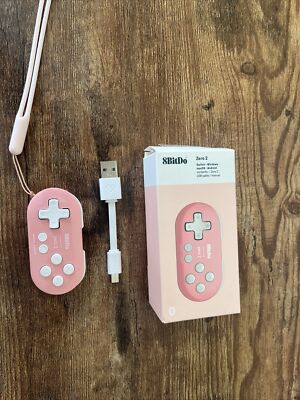 Pink 8Bitdo Zero 2 Bluetooth Gamepad for the Switch/Windows/Mac/Android/Pie