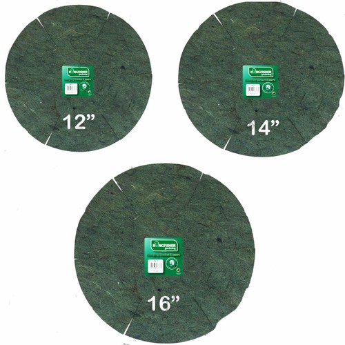 Hanging Basket Liners Green Planters Replacement Natural Jute Basket