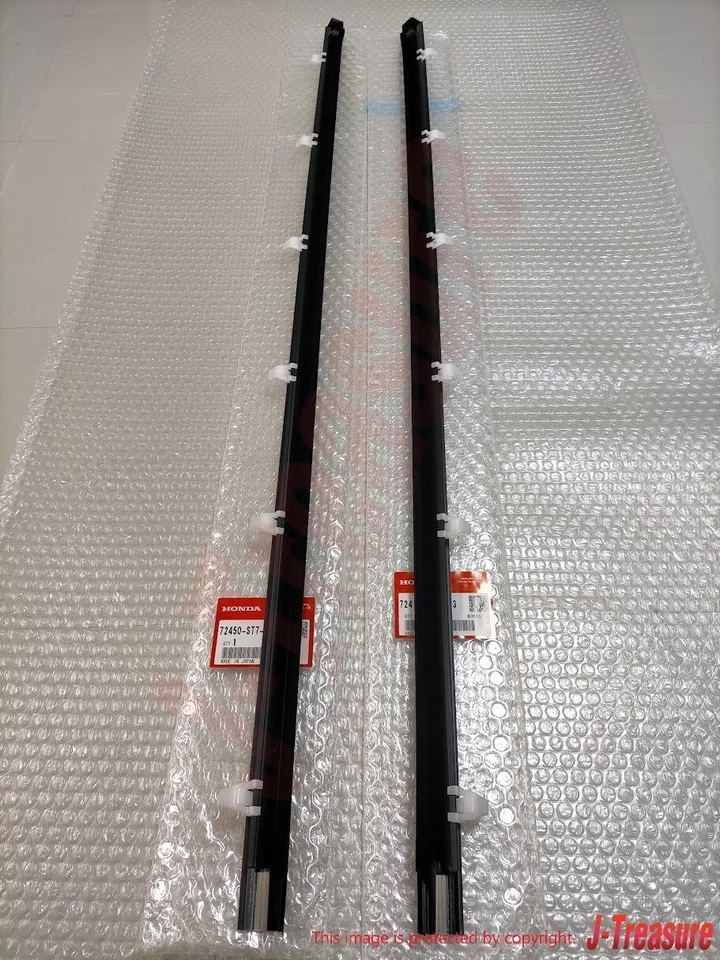 HONDA ACURA INTEGRA DC1 DC2 Juego de molduras de ventana de puerta delantera genuina derecha y derecha OEM Foto 4 de 4