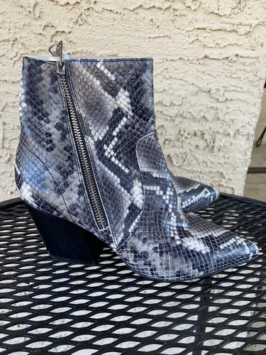 ALL SAINTS Aster snakeskin pointed toe 