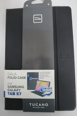 TUCANO 61597, Bookcover, Samsung, Galaxy Tab S7, Schwarz