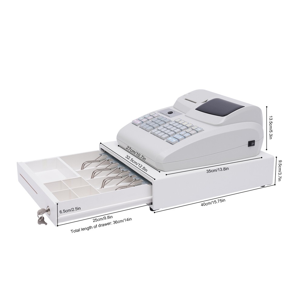 Electronic Cash Register Drawer W/Key Pos 6 Digits Led Display ...