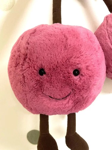 Jelly Cat Fun Cherry Doll Bedroom Decoration Plush Comfortable Toy - Picture 12 of 17