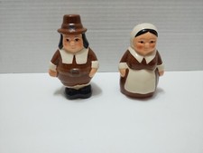 Pilgrim Pair Limited Edition Salt And Pepper Shakers 2015 Publix Thanksgiving