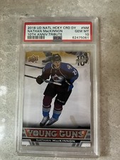 Nathan MacKinnon 2018 National Hockey Card Day 10th Anniversary Tribute  PSA 10