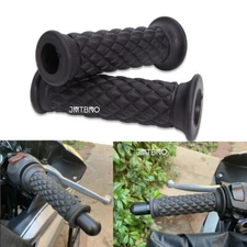 7/8" /1" Motorcycle Hand Grips Bar End Handlebar Gel Black For Yamaha R3 R1M R6