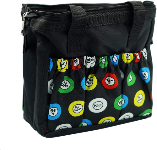 Yuanhe Bingo Dauber Taschen mit 6 Taschen schwarz Bingo Tragetasche - Bild 2 von 12