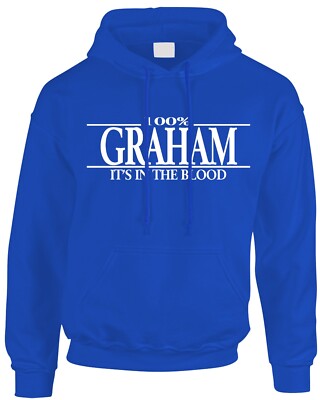 Graham Nachname Herren Hoodie lustig Name Familie Kapuzenpullover Geschenk Hoody