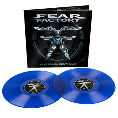 Fear Factory 'Aggression Continuum' 2LP EXKLUSIVES Transparentes Blaues Vinyl