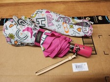 NEW Coach Butterfly Bandana Graffiti Umbrella F60819 READ DESCRIPTION