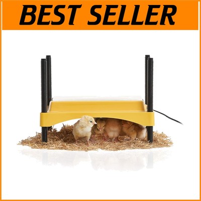Ecoglow Safety 600 Chick Brooder - Adjustable Radiant Heat Plate for 20 Chicks