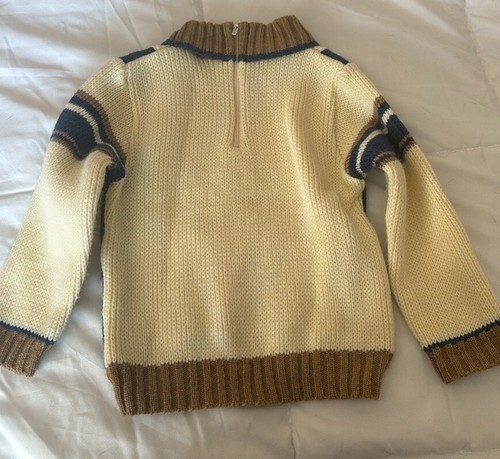 Vintage Sweater Knit Letter S Sz 4T Cheer Collegiate RARE Unique PERFECT - Picture 2 of 4