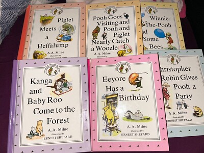 1990 BP Gas Winnie-the-Pooh by AA Milne -  Set of 6 Books Not X-library Unread!