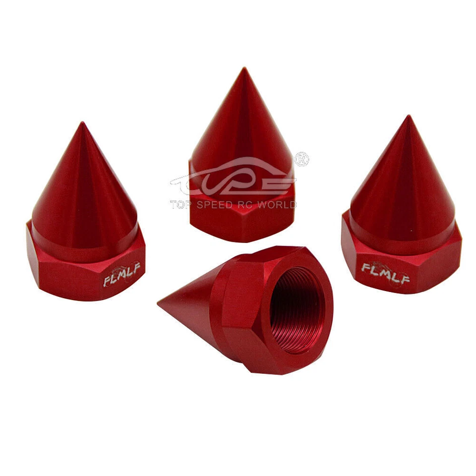 Tuerca de rueda de aleación FLMLF en forma de cono 24 mm 4 piezas EN EE. UU. para 1/5 HPI RV KM BAJA 5B RC Foto 4 de 4