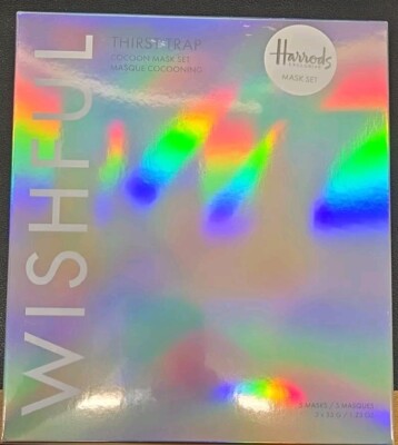 5x Huda Beauty Wishful Durstfalle Cocoon Sheet Gesichtsmaske ~ 35g Vegan