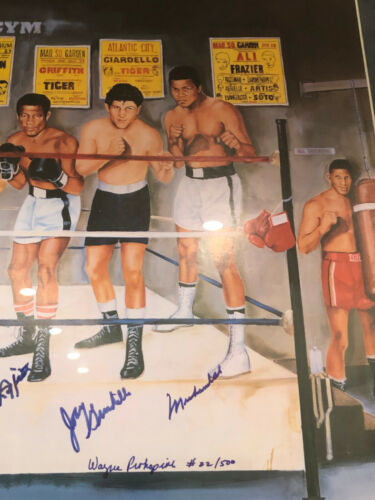RARE MUHAMMAD ALI JSA LOA 10X MULTI SIGNED BOXING AUTO AUTOGRAPH BAS PSA CLAY - Picture 3 of 5
