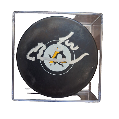 Emil Bemstrom Pittsburgh Penguins Signed Puck