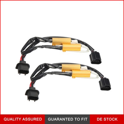 2Stk H13 9008 LED Scheinwerfer Lastwiderstand Kit 50W 8ohm Anti-flimmern Relais