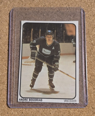 1974-75 Lipton Soup Food Issue Andre Boudrias #14 Vancouver Canucks *See *
