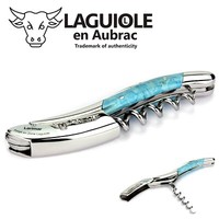 Laguiole En Aubrac Kellnermesser Larimar Blau Edelstahl Sommelier Korkenzieher