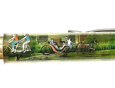 New York Central Park Floaty Pen Moving Horse Carriage Bicyclists Lawn Vintage